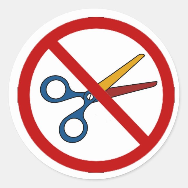 No Cuts @ KU Stickers (Front)