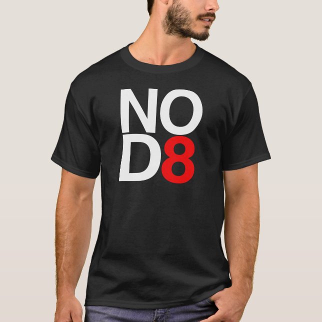 NO D8 T-Shirt (Front)