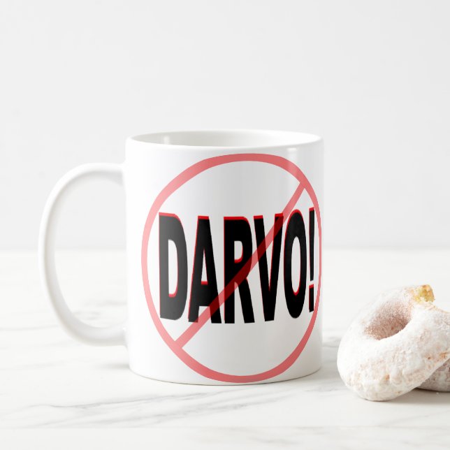 NO DARVO! COFFEE MUG (With Donut)