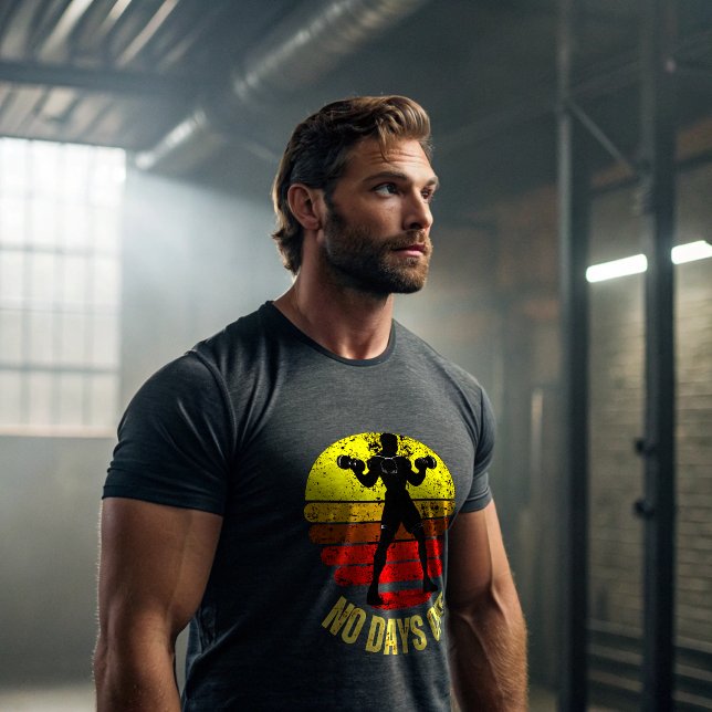 No Days Off Gym T-Shirt | Alpha Warrior Workout  Tri-Blend Shirt (Creator Uploaded)