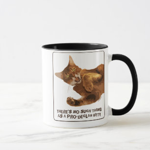 No Declaw Kitty Ringer Mug