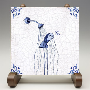 No Delft Blue Dutch Style Tile