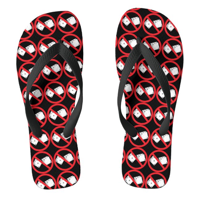 No Dice Flip Flops (Footbed)