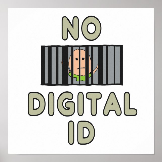 No Digital ID Poster (Front)