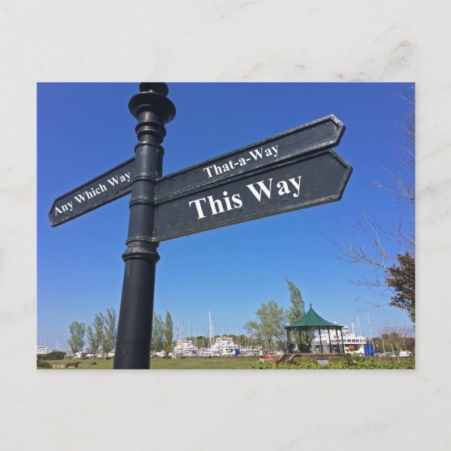 'No Direction' Postcard (Front)