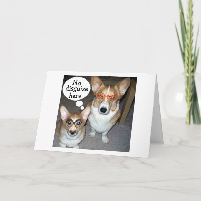 NO DISGUISING YOUR LOVE FOR HIM OR HER BIRTHDAY CARD (Front)