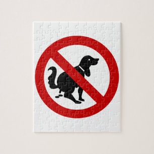 NO Dog Fouling ⚠ Thai Sign ⚠ Jigsaw Puzzle