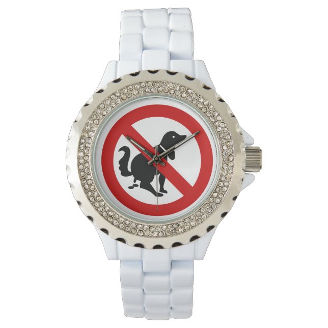NO Dog Fouling ⚠ Thai Sign ⚠ Watch (Front)