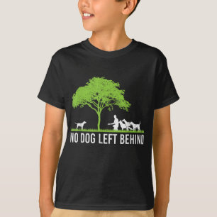 No Dog Left Behind Cute Owner Walker Paw Puppy Lov T-Shirt