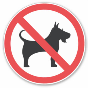 No dog sign