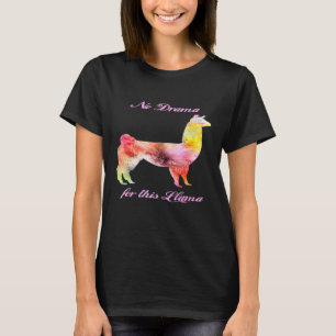 No Drama for this Llama Cute Colourful T-Shirt