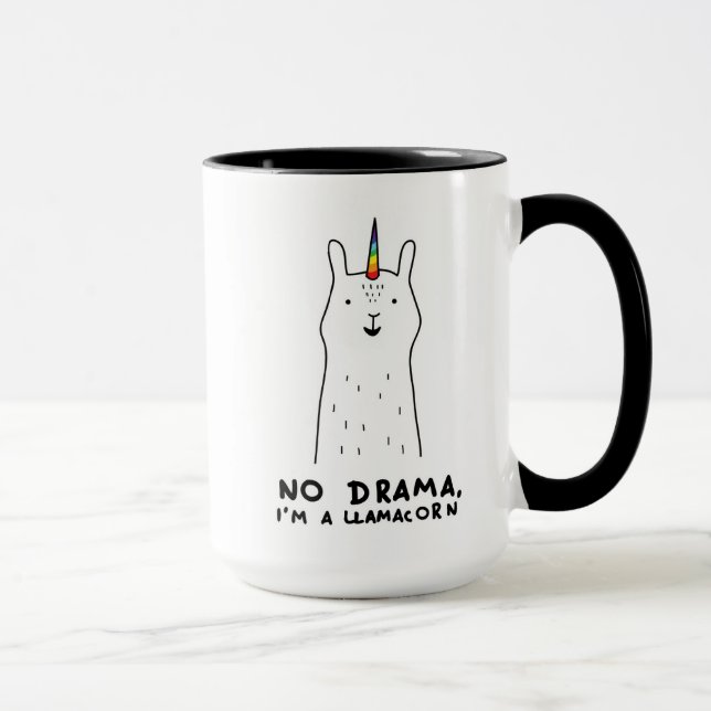 No Drama I'm A Llamacorn Mug (Right)