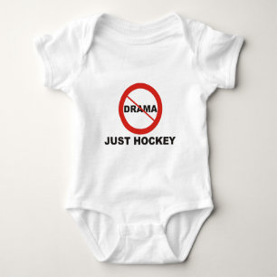 No Drama Just Hockey Baby Bodysuit