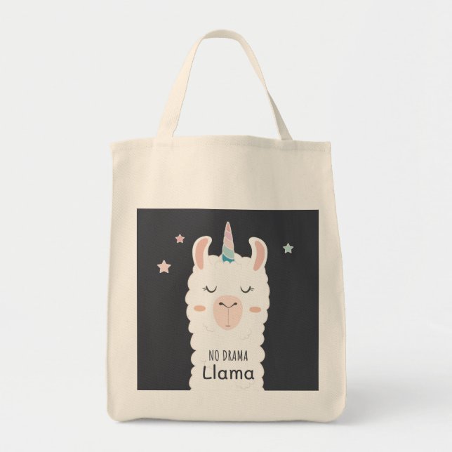 No Drama Lama Tote Bag (Front)