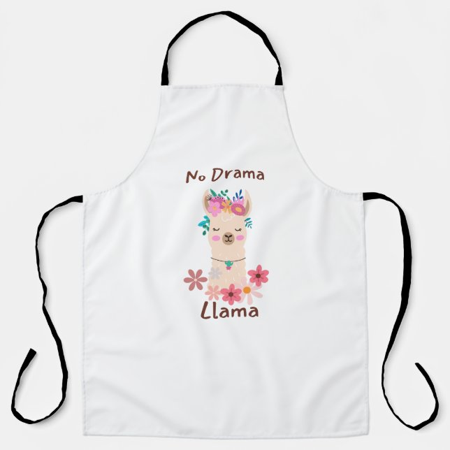 No drama Llama Apron (Front)
