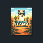 No Drama Llama - Critter Kingdom Canvas Print<br><div class="desc">Welcome to No Drama Llama, the home of chill vibes and funny llama designs. If life feels a little too dramatic, our laid-back llamas are here to remind you to relax, laugh, and keep things simple. From cool cartoon llamas to sarcastic slogans, every design celebrates a drama-free attitude and a...</div>