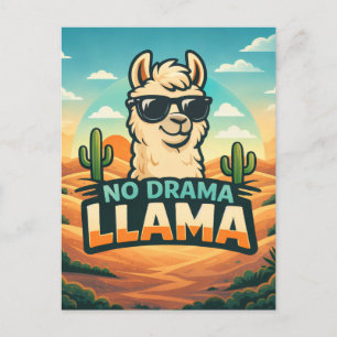 No Drama Llama - Critter Kingdom Postcard