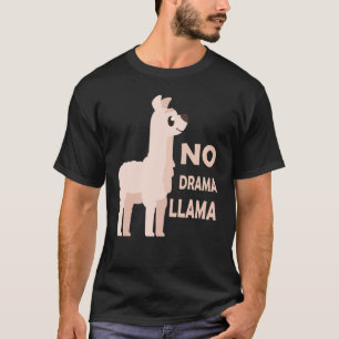 No Drama LLama Cute Animals For Kids T-Shirt