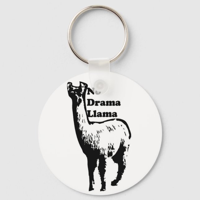 No Drama Llama Keychain (Front)
