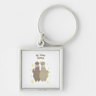 NO DRAMA LLAMA KEYCHAIN