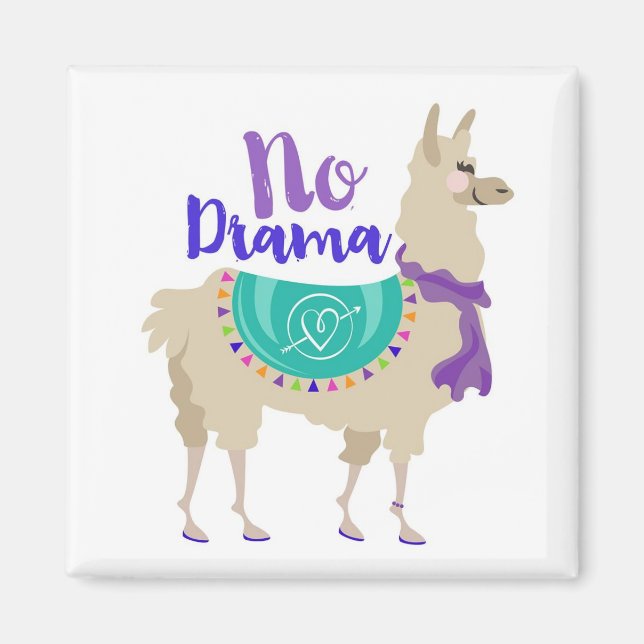No Drama Llama Magnet (Front)