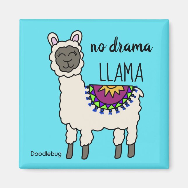 No Drama Llama Magnet (Front)