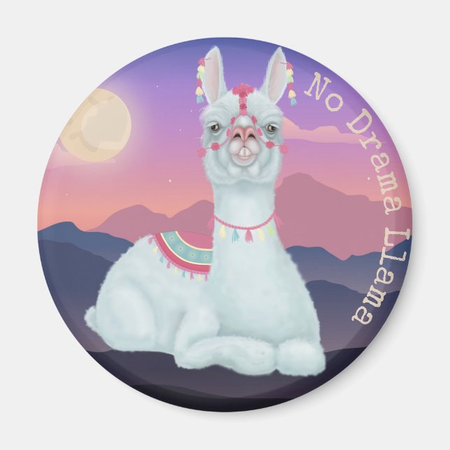 No Drama Llama Magnet (Front)