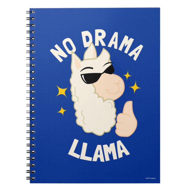 No Drama Llama Notebook (Front)
