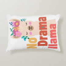 no drama llama pillow
