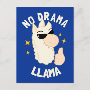 No Drama Llama Postcard