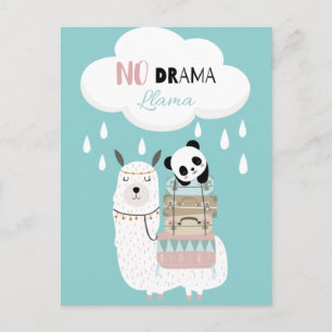 No Drama Llama Postcard