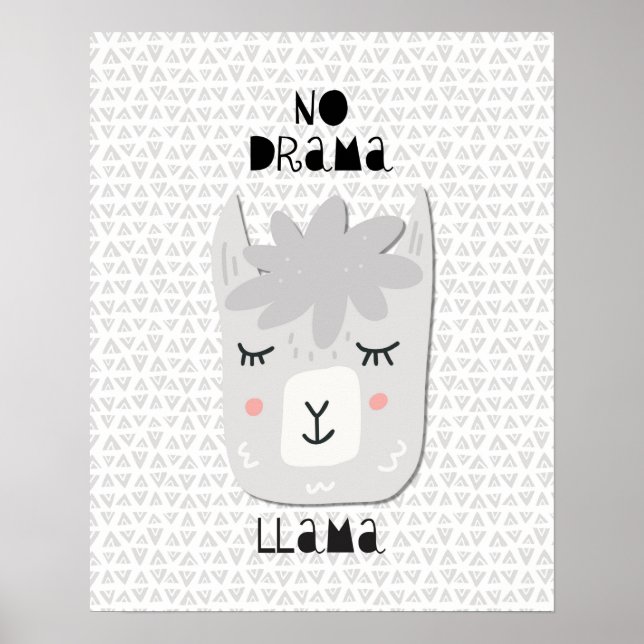 No Drama Llama Poster (Front)