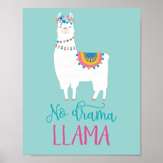 No Drama LLAMA Poster (Front)