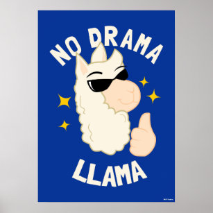 No Drama Llama Poster
