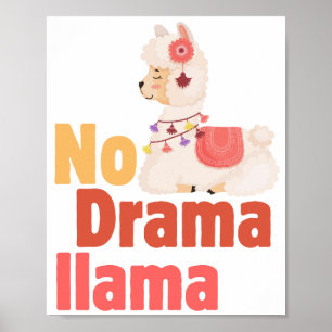 no drama llama poster