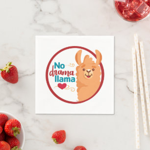 No Drama Llama (Warm)  Napkin