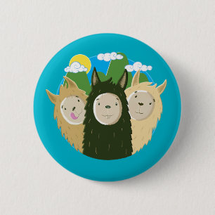 No Drama Llamas Brothers 2 Inch Round Button