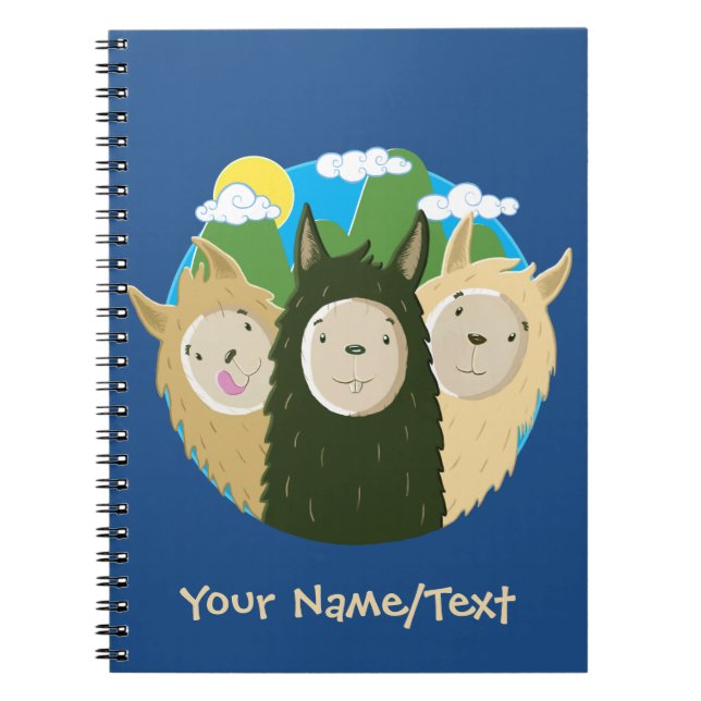No Drama Llamas Brothers Notebook (Front)