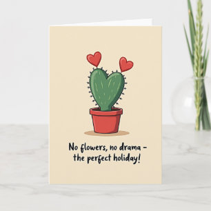No Drama Love Cactus Card
