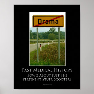 No Drama Motivation Poster