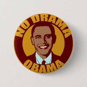 No Drama Obama Button