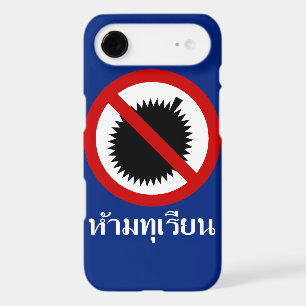 NO Durian ⚠ Thai Langue Script Sign iPhone Skin
