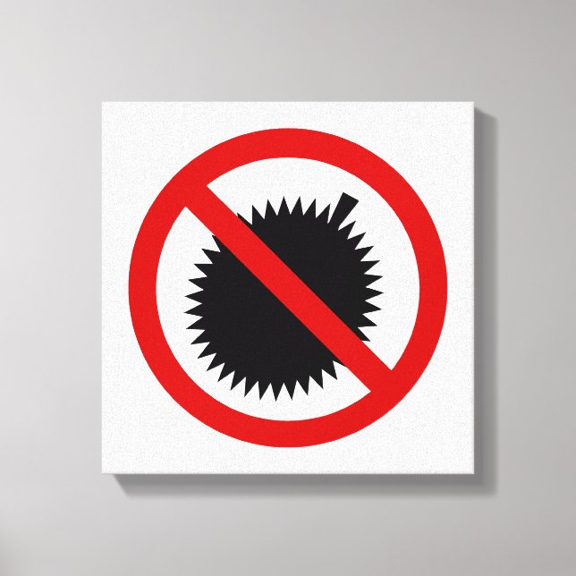 NO Durian Tropical Fruit ⚠ Thai Sign ⚠ (Front)