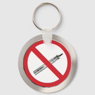 No ecigs sign keychain