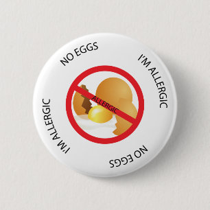 No Eggs Allergy Alert Button