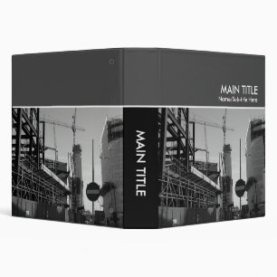 No Entry Construction Photo Book - (1.5in Ring) Binder