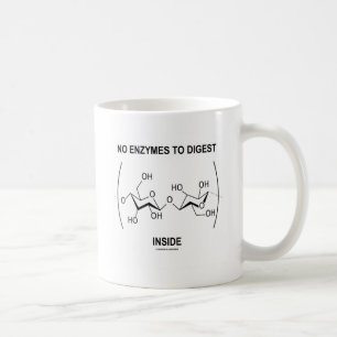 No Enzymes To Digest (Cellulose) Inside Coffee Mug