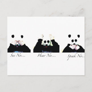 No Evil Postcard