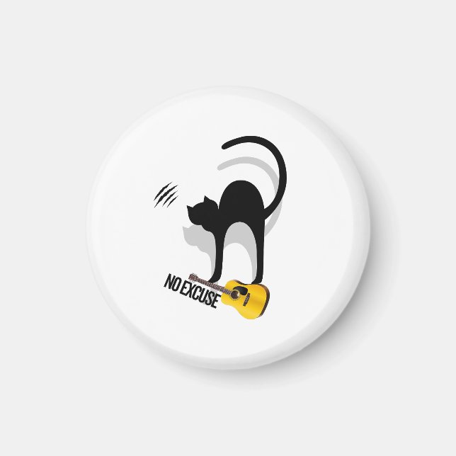 No Excuse Cat Magnets (Front)