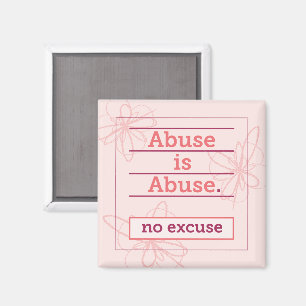 No Excuse for Emotional Abuse Empowerment Support Magnet